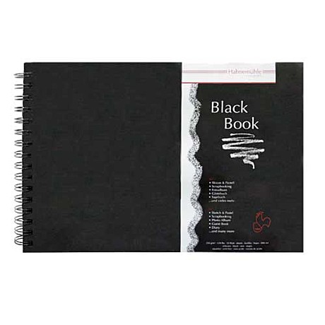Hahnemuhle Альбом на спирали «Black Book» листы черного цвета, 250 г/м2, А4, 30 л, жесткая обложка