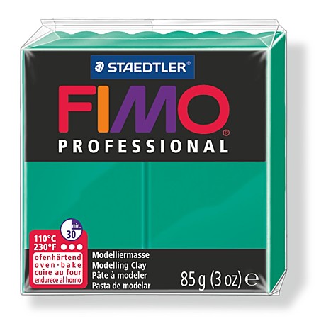 STAEDTLER FIMO professional полимерная глина, запекаемая в печке, уп. 85 гр. цвет: чисто-зеленый