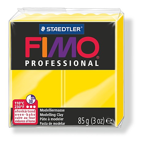 STAEDTLER FIMO professional полимерная глина, запекаемая в печке, уп. 85 гр. цвет: чисто-желтый